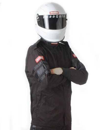 RACEQUIP Black Jacket Single Layr 4X-Large 