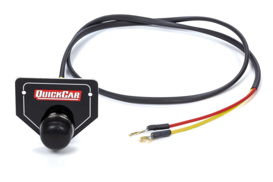 QUICKCAR RACING PRODUCTS Remote Start Button w/ Plate 