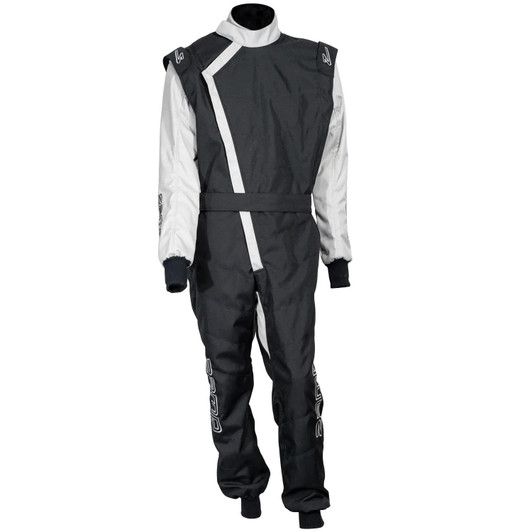ZAMP Suit ZK-40 Karting Youth X-Large Black/Silver 