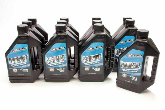 MAXIMA RACING OILS 10w40 Petroleum Oil Case 12x1 Quart Performance 