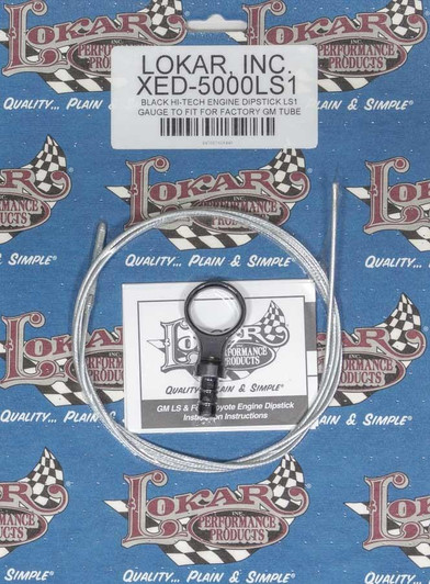 LOKAR Engine Dipstick GM LS Engines Black 