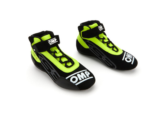 OMP RACING, INC. KS-3 Shoes Black And Flo Yellow Size 42 