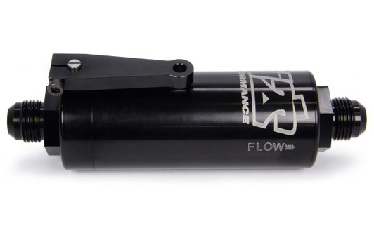 Ti22 PERFORMANCE 10 AN Fuel Filter With Shutoff Black 100 Micron 