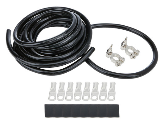 ALLSTAR PERFORMANCE Battery Cable Kit 2 Ga. 1 Battery All Black 