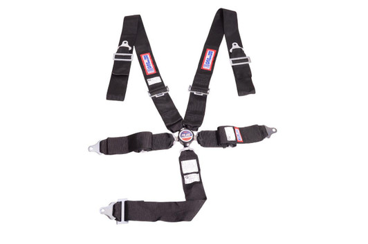 RJS SAFETY 5 PT Harness System Q/R Black Ind Wrap 3in Sub 