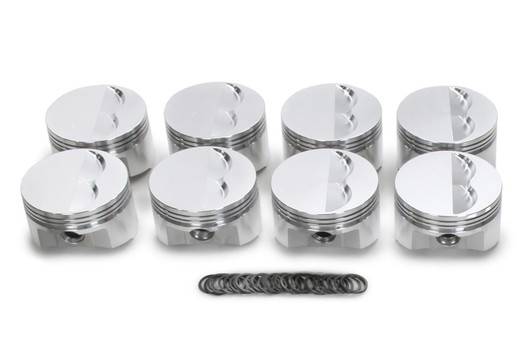 SPORTSMAN RACING PRODUCTS SBC Flat Top Piston Set 4.155 Bore 