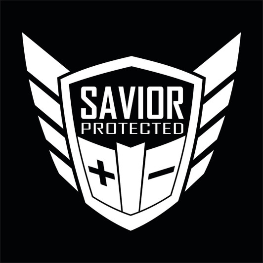 Savior Products Savior Window Decal Each White 