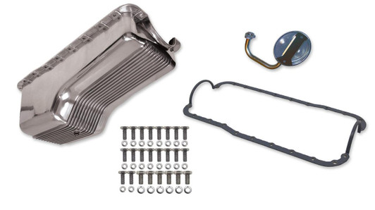 WEIAND 4qt Alm Finned Oil Pan Kit SBF 289/302 Polished 