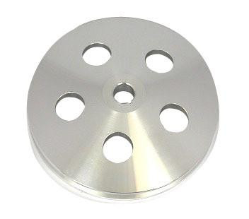 RACING POWER CO-PACKAGED Polished Aluminum GM 1V Power Steering Pulley 