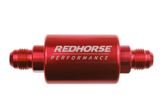 REDHORSE PERFORMANCE 6AN Fuel Filter- Red 
