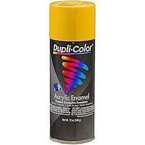 DUPLI-COLOR/KRYLON Chrome Yellow Enamel Paint 12oz 
