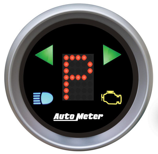 AUTOMETER 2-1/16 Gauge PRNDL+ Black Face 