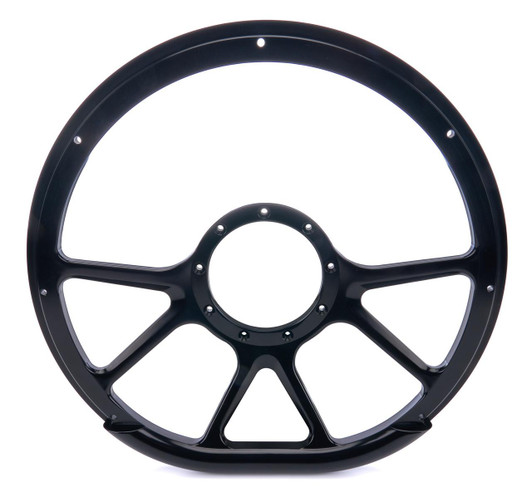 BILLET SPECIALTIES Steering Wheel 14in D-Sh ape Prism Black 