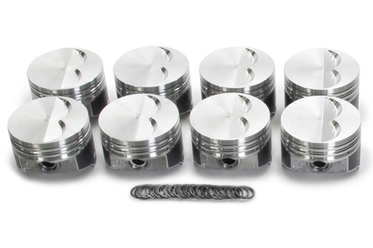 KB PERFORMANCE PISTONS SBC Flat Top Piston Set 4.060 Bore -7cc 