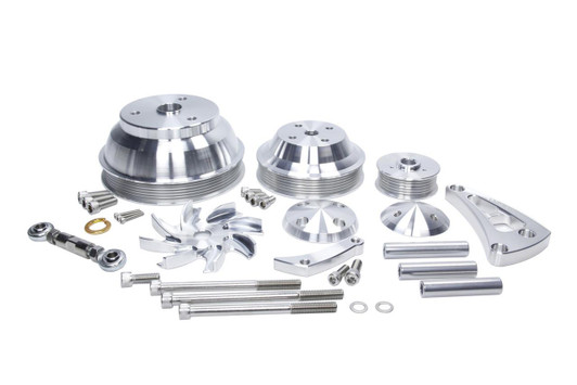 MARCH PERFORMANCE GM SB LWP ALT MID Mount Hi Flow Pulley Kit 