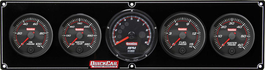 QUICKCAR RACING PRODUCTS Redline 4-1 Gauge Panel OP/WT/FP/WP w/Recall Tac 