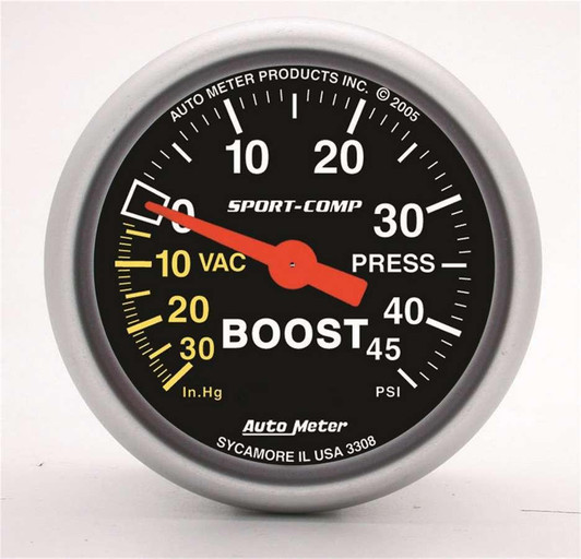 AUTOMETER 2-1/16in S/C Boost/Vac Gauge 