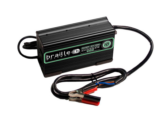 BRAILLE AUTO BATTERY Lithium Battery Charger Micro-Lite 16 Volt 25amp 
