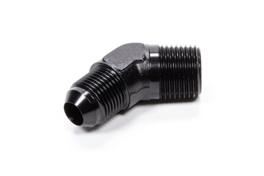 FRAGOLA 45 Deg Adapter Fitting #8 x 1/2 MPT Black 