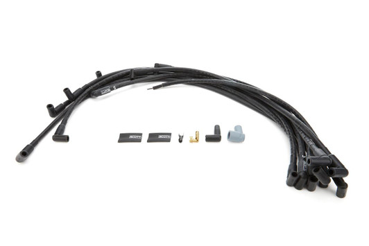 SCOTT PERFORMANCE BBC Spark Plug Wire Set 90-Degree - Black 