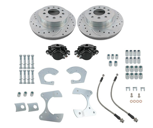 RIGHT STUFF DETAILING Ford 8.8 Rear Disc Brake Conversion 5 Lug Axles 