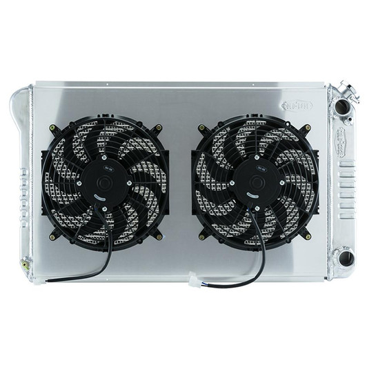 COLD CASE RADIATORS 68-72 A-Body LS Swap Rad iator &Dual 12in Fan 