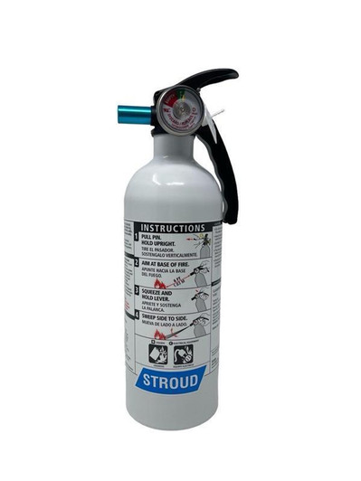 STROUD SAFETY Fire Extinguisher 2lb Portable Class BC 