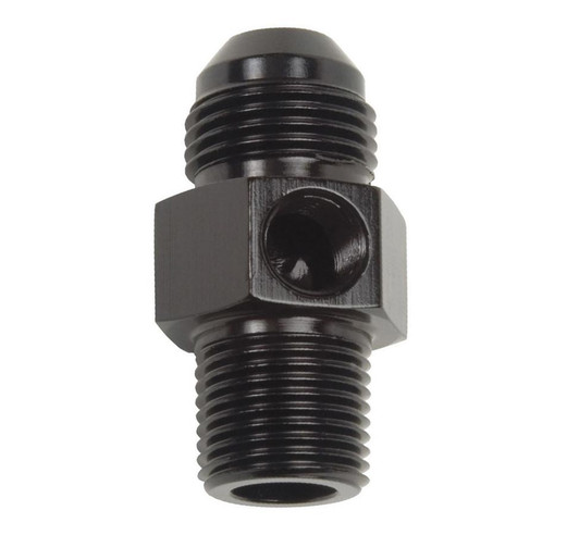 RUSSELL P/C #8 to 3/8 NPT Str Adptr Fitting w/ 1/8 NPT 
