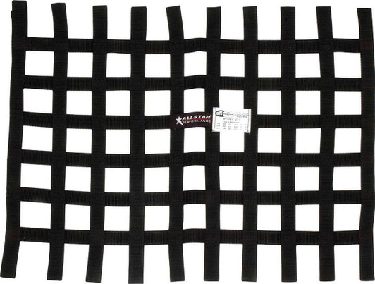 ALLSTAR PERFORMANCE Window Net Loop Style 18 x 24 SFI Black 