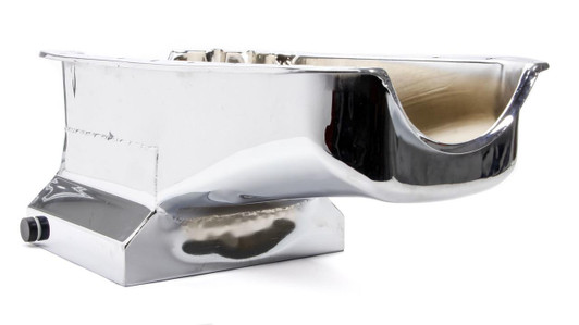RACING POWER CO-PACKAGED 55-79 SBC Steel Drag Race Oil Pan Chrome 