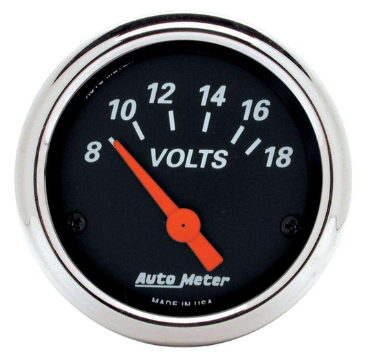 AUTOMETER 2-1/16 D/B Voltmeter Gauge 8-18 