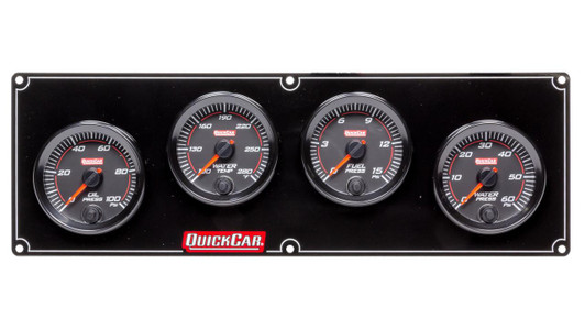 QUICKCAR RACING PRODUCTS Redline 4 Gauge Panel OP/WT/FP/WP 