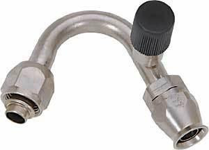 AEROQUIP 135 Degree -8 Hose End w/Charge Port 