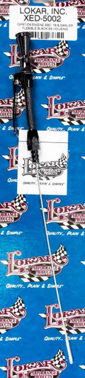 LOKAR Flexible Engine Dipstick Black Pre -79 GM SBC 