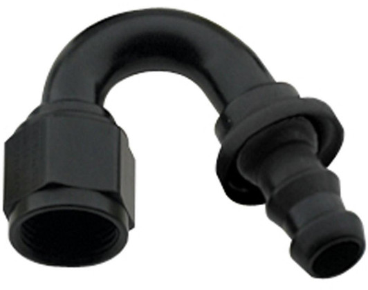 FRAGOLA Hose Fitting #6 150 Deg Push Lock Black 