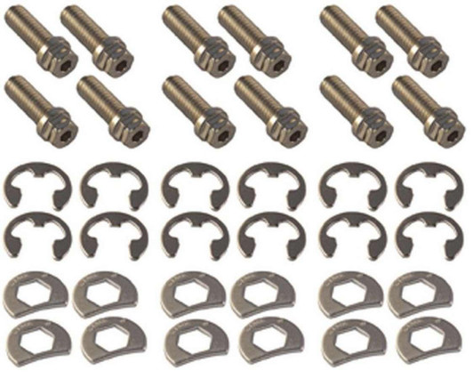 STAGE 8 FASTENERS S/S Header Bolt Kit - 6pt. 3/8-16 x 1in (12) 