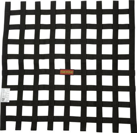 RACEQUIP Ribbon Net 24x24 SFI Black 
