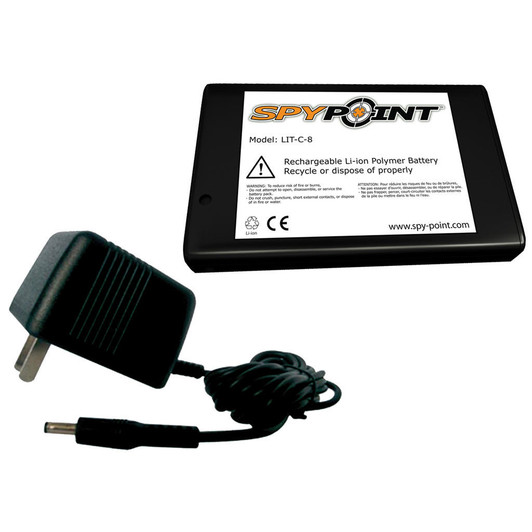 Spypoint Lithium Battery Pack and Charger Link S/link Dark/link Evo/force Dark/solar Dark