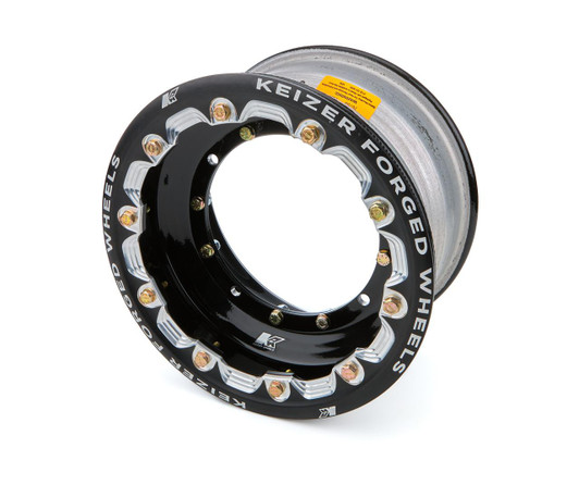 KEIZER ALUMINUM WHEELS, INC. Wheel 4-Pin 10x6 3in BS w/Bdlk & Tabs Black 