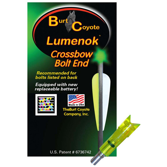 Lumenok Crossbow Nocks Green Moon Gold Tip 3 Pk