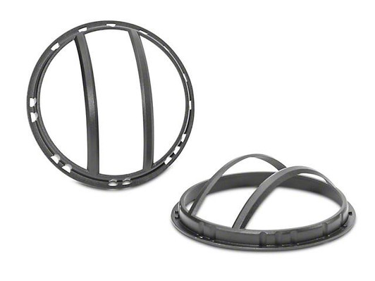 RUGGED RIDGE Elite Pivotal Headlight Euro Gard Blk 07-18 Jeep 