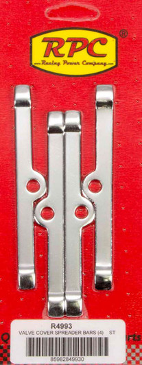 RACING POWER CO-PACKAGED Chrome V/C Hold Down 4 3/4in Long 4pk 