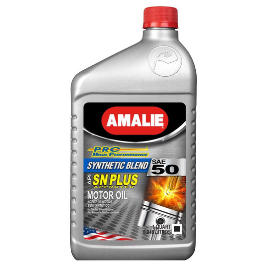 AMALIE PRO High Perf Syn Blend Oil 50W Case 1Qt 