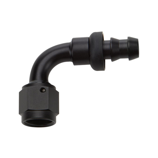 ALLSTAR PERFORMANCE Pushlock Hose End Black 90 Deg Elbow -16 