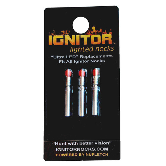 Nufletch Ignitor Nock Replacement Bulbs Red Universal 3 Pk