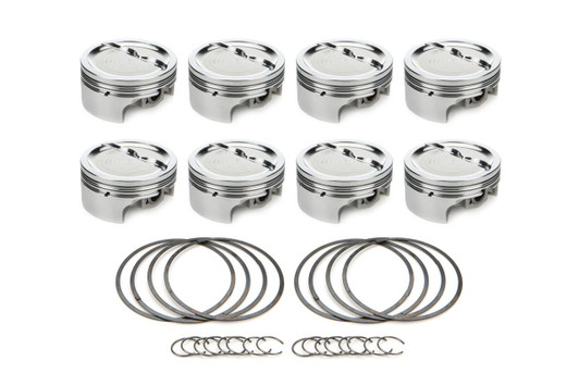 RACE TEC PISTONS SBC Dished Piston Set 4.155 Bore -  23.9cc 