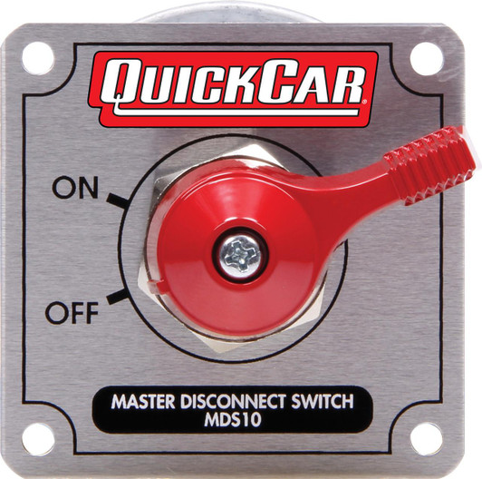 QUICKCAR RACING PRODUCTS Master Disconnect High Amp 4 Post Silver Plate 