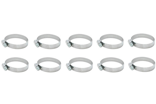 VIBRANT PERFORMANCE S.S. Worm Gear Clamps 2.04in to 3.0in 10 Pack 