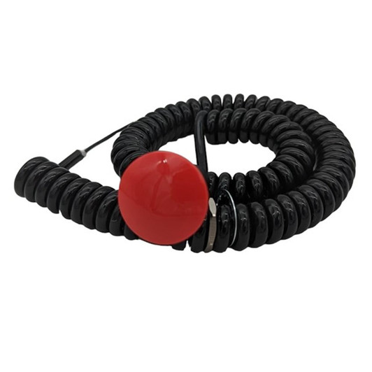 DRAG RACE SOLUTIONS Transbrake Mushroom Button w/Cord - Red 