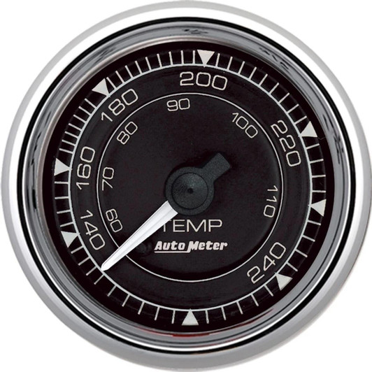 AUTOMETER 2/16 Chrono Chrome Gauge Temp  120-240 Degree 